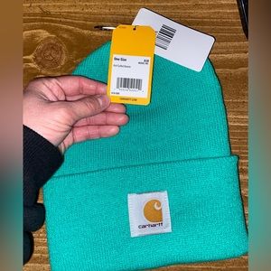 Green Carhartt beanie OSFM NWT